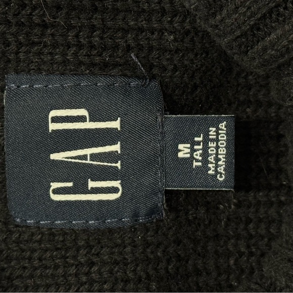 GAP Black Cable knit chic sweater M - Picture 5 of 5